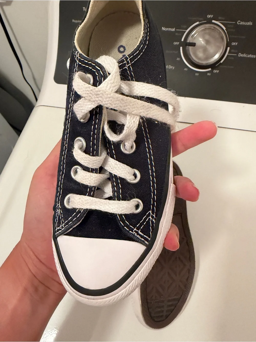 Converse Kids Black and White Canvas Low-Top Sneakers